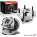 2 Pcs Front Wheel Bearing & Hub Assembly with ABS Sensor for 2001 Dodge Ram 1500