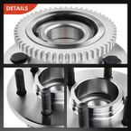 2 Pcs Front Wheel Bearing & Hub Assembly for Dodge Dakota 1997-2004 Durango RWD