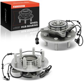 2 Pcs Front Wheel Bearing & Hub Assembly with ABS Sensor for Ford Expedition Lincoln RWD