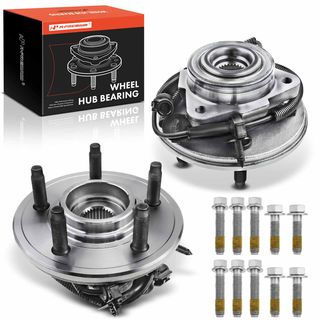 2 Pcs Front Wheel Bearing & Hub Assembly with ABS Sensor for Ford Explorer Mercury Lincoln