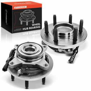 2 Pcs Front Wheel Bearing & Hub Assembly with ABS Sensor for Ford Expedition Lincoln