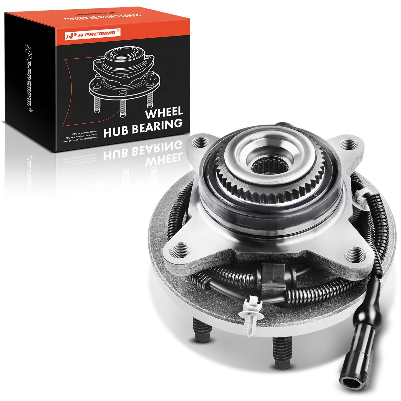 Front Driver or Passenger Wheel Bearing & Hub Assembly with ABS for 2010 Ford Expedition