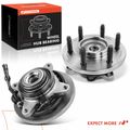 2 Pcs Front Wheel Bearing & Hub Assembly with ABS Sensor for 2007 Lincoln Navigator