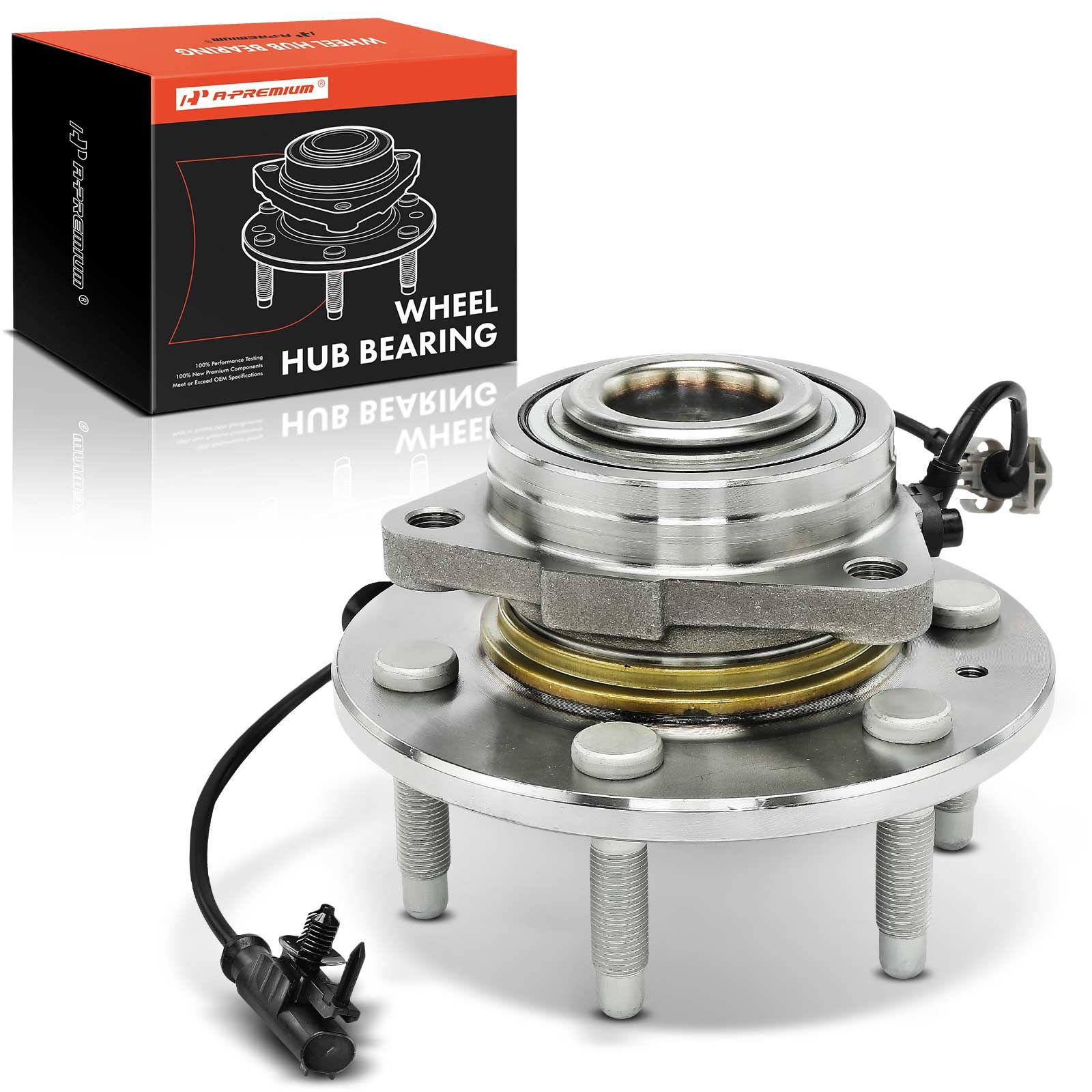 Front Wheel Bearing & Hub Assembly with ABS Sensor for 2013 Chevrolet Avalanche