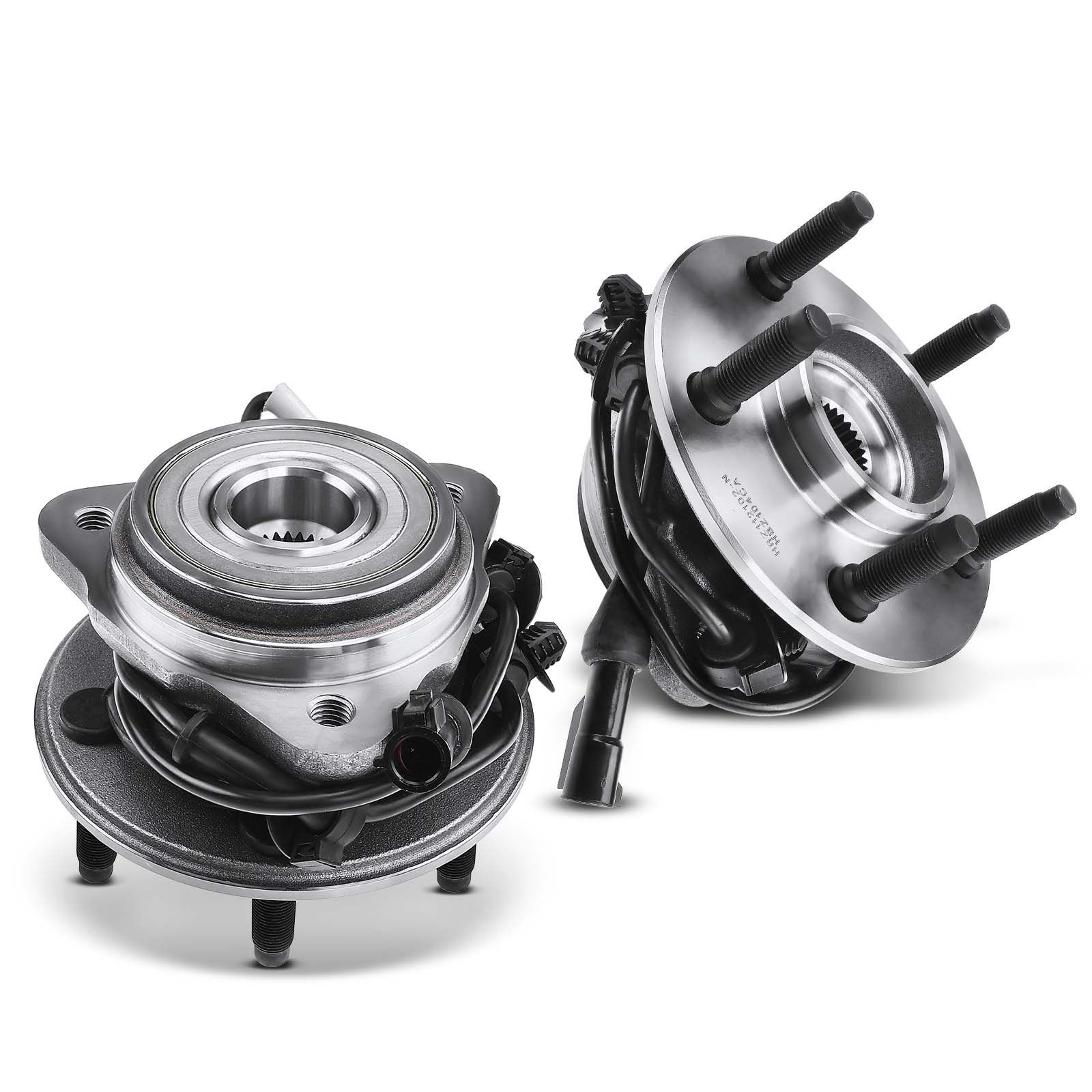 2 Pcs Front Wheel Bearing & Hub Assembly with ABS Sensor for 2005 Ford Ranger