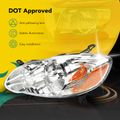 Front Halogen Headlights Assembly without Bulb for 2006 Toyota Corolla