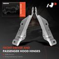 2 Pcs Front Driver & Passenger Hood Hinge for 2015 Chevrolet Silverado 3500 HD