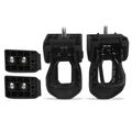 4 Pcs Front Hood Latch Catch & Bracket Assembly for Jeep Wrangler 07-23 JK Gladiator