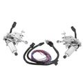 2 Pcs Front Driver & Passenger Headlight Headlamp Motor 4-Pins for 1982 Chevrolet Corvette