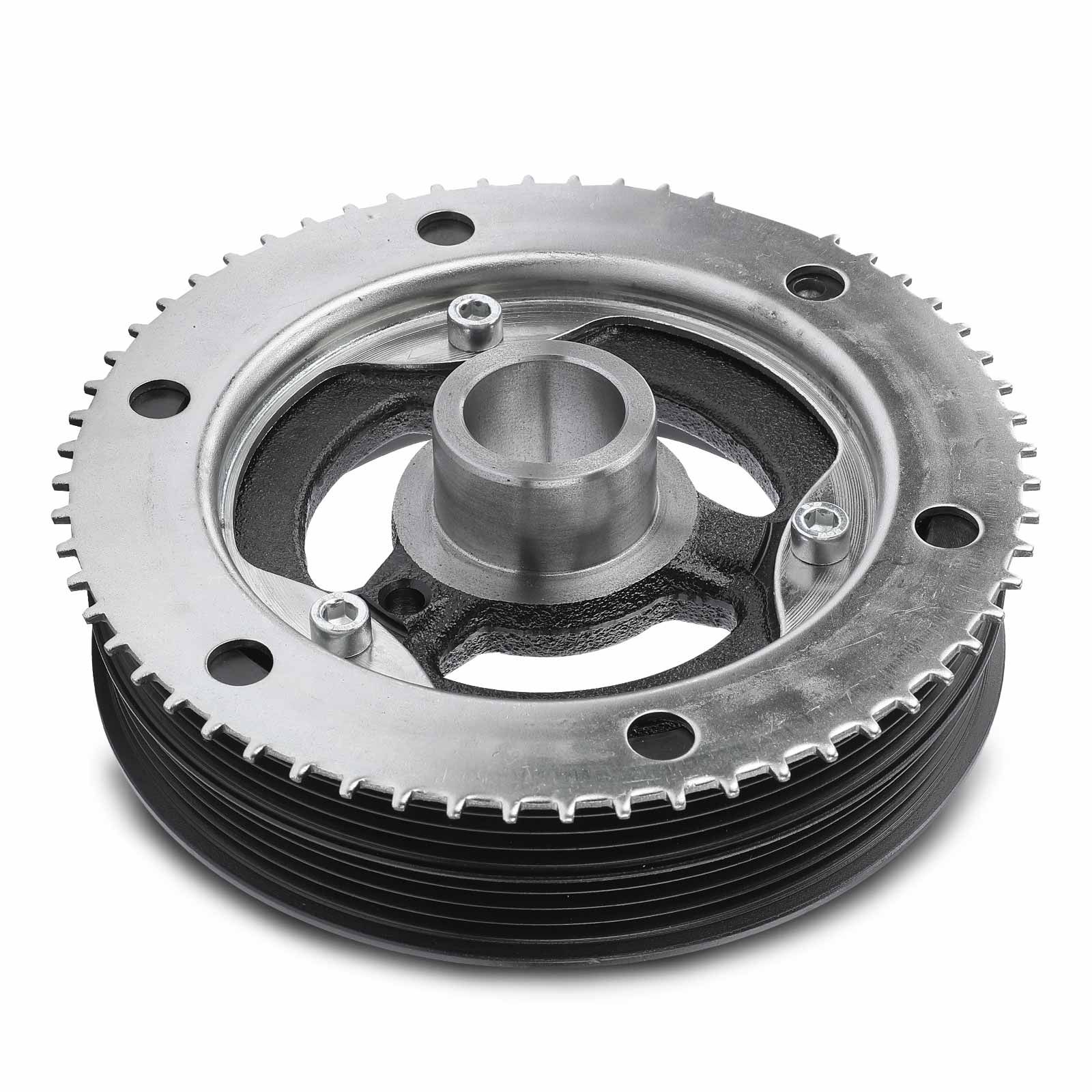 thumbnail interactive-video image 1 of A-Premium Harmonic Balancer Pulley For Ford Escape/Focus/Ranger, Mazda Tribute/B2300, Mercury Mariner 2.0L/2.3L 1 of 8