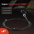 Hood Release Cable with Handle for 2001 Ford Focus