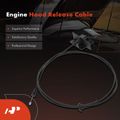 Hood Release Cable with Handle for 1995 Pontiac Sunfire