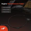 Hood Release Cable with Handle for 2012 Dodge Challenger