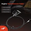 Front Hood Release Cable with Handle for 2013 Nissan Maxima