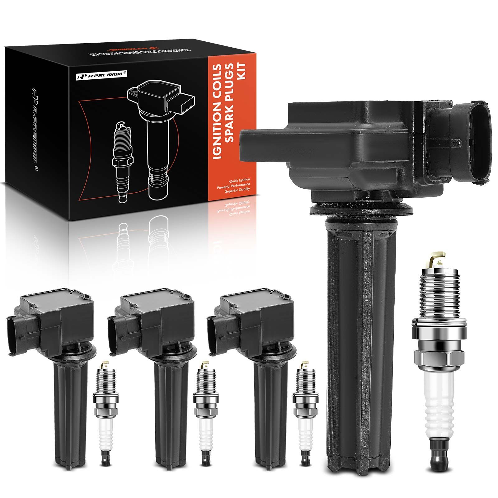 A-Premium  ignition coil &  spark plug kit for 2006 Saab 9-3