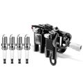 1 Pc Black Ignition Coil & 4 Pcs IRIDIUM Spark Plug Kit for 2012 Hyundai Elantra