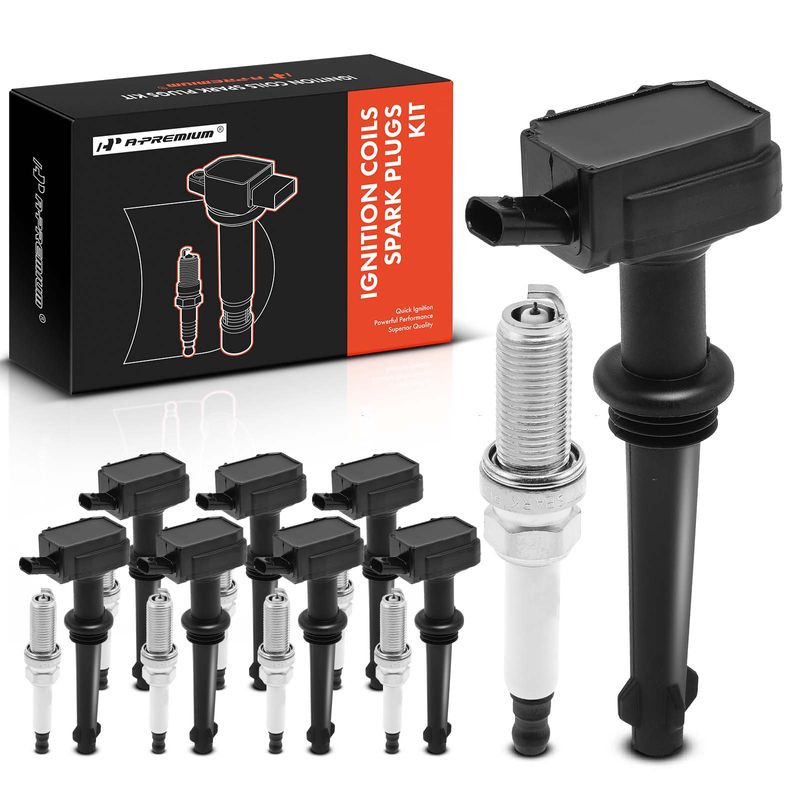 A-Premium  ignition coil &  spark plug kit for 2011 Jaguar XKR