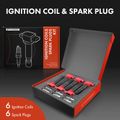 Contents of A-Premium 2010 Porsche Panamera  ignition coil &  spark plug kit