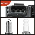 4 Pcs Ignition Coil & IRIDIUM Spark Plug Kits for Subaru Forester 11-12 Impreza