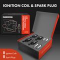 Contents of A-Premium 2014 GMC Yukon 5.3L V8  ignition coil &  spark plug kit