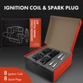 8 Pcs Ignition Coil & IRIDIUM Spark Plug Kits for 2019 GMC Sierra 1500 6.2L V8