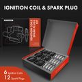 6 Pcs Ignition Coil & 6 Pcs IRIDIUM Spark Plug Kit for 2005 Chrysler Crossfire 3.2L V6