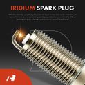 3 Pcs Ignition Coil & IRIDIUM Spark Plug Kits for Ford Escape 20-21 Bronco Sport