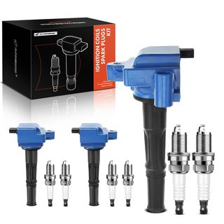 3 Pcs Blue Ignition Coil & 6 Pcs IRIDIUM Spark Plug Kit for Toyota 4Runner 96-02 3.4L