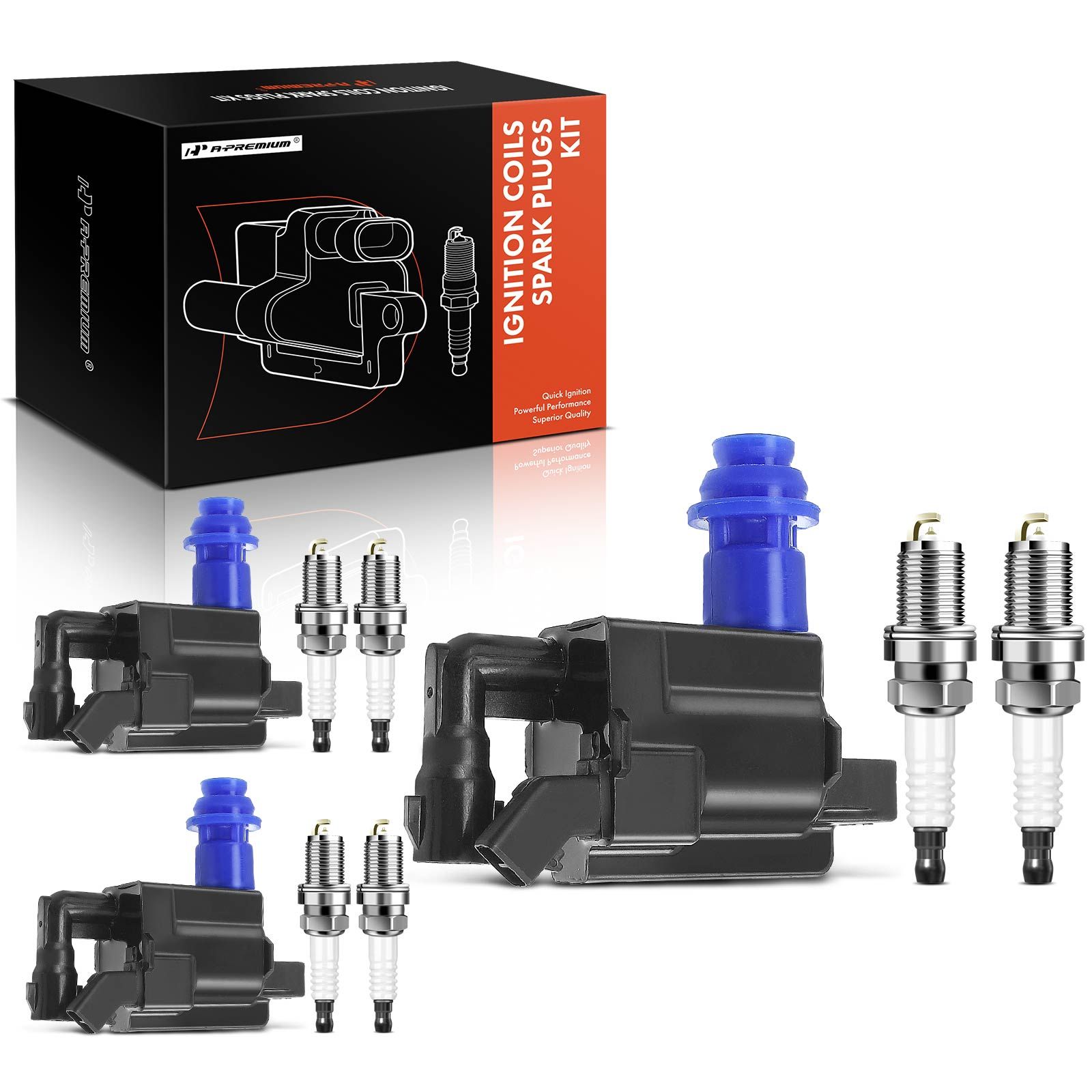 A-Premium  ignition coil &  spark plug kit for 2004 Lexus GS300 3.0L l6