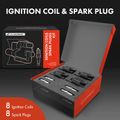 8 Pcs Ignition Coil & 8 Pcs IRIDIUM Spark Plug Kit for Chevy Silverado 1500 07-13 GMC