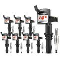 8 Pcs Ignition Coil & 8 Pcs PLATINUM Spark Plug Kit for Ford F-150 Expedition 5.4L