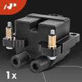 1 Pc Black Ignition Coil & 4 Pcs IRIDIUM Spark Plug Kit for 2006 Subaru Forester