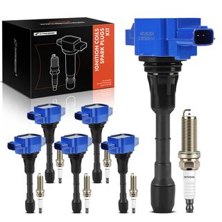 6 Pcs Ignition Coils & 6 Pcs Iridium Spark Plug Kits for Nissan Altima 2007-2018 Infiniti