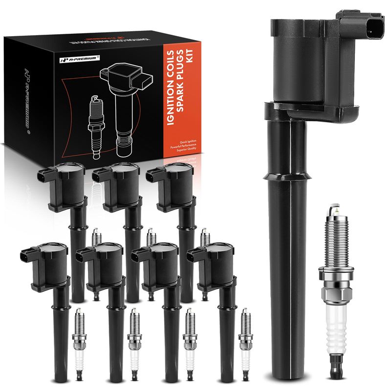 A-Premium  ignition coil &  spark plug kit for 2000 Lincoln Continental 4.6L V8