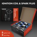 Contents of A-Premium 2004 BMW 545i  ignition coil &  spark plug kit