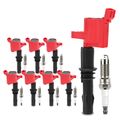 8 Pcs Ignition Coils & 8 Pcs Iridium & Platinum Spark Plug Kits for Ford Explorer