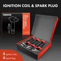 6 Pcs Ignition Coils & 6 Pcs Iridium Spark Plug Kits for Nissan Altima Infiniti QX60