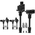 6 Pcs Ignition Coil & IRIDIUM Spark Plug Kits for INFINITI I30 Nissan Maxima