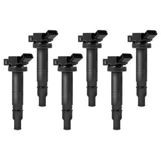 6 Pcs Ignition Coils with 4 Pins for Toyota 4Runner FJ Cruiser Tacoma Tundra