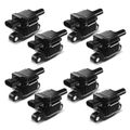 8 Pcs Ignition Coils with 4 Pins for Buick Cadillac Chevrolet Silverado 1500