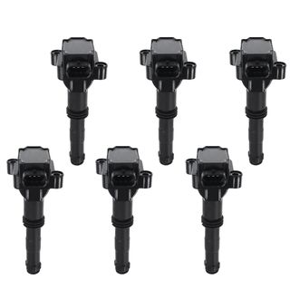 6 Pcs Ignition Coils with 3 Pins for Porsche Boxster 911 99-01 3.4L 2.7L 2.5L