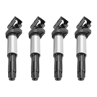 4 Pcs Ignition Coils with 3 Pins for BMW E53 E60 E63 E65 B322 C1404