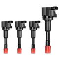 4 Pcs Ignition Coils with 3 Pins for Honda Civic 2002-2005