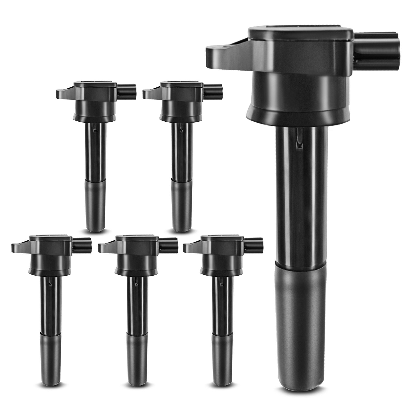 6 Pcs Ignition Coils with 3 Pins for 2008 Mitsubishi Endeavor 3.8L V6