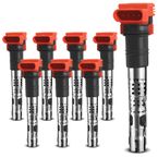 8Pcs Ignition Coils with 4 Pins for Audi S4 04-09 A6 Quattro A8 Allroad Quattro