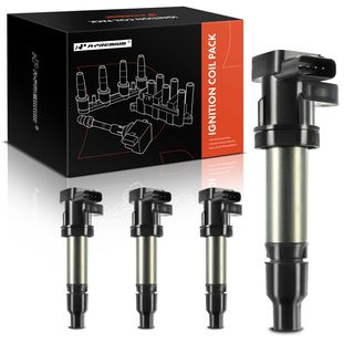 4 Pcs Ignition Coils with 4 Pins for Cadillac DTS STS SRX Buick Lucerne 07-11