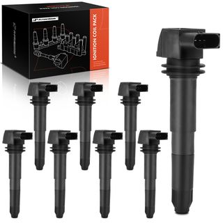 8 Pcs Ignition Coils with 4 Pins for Porsche Cayenne 2003-2006 V8 4.5L