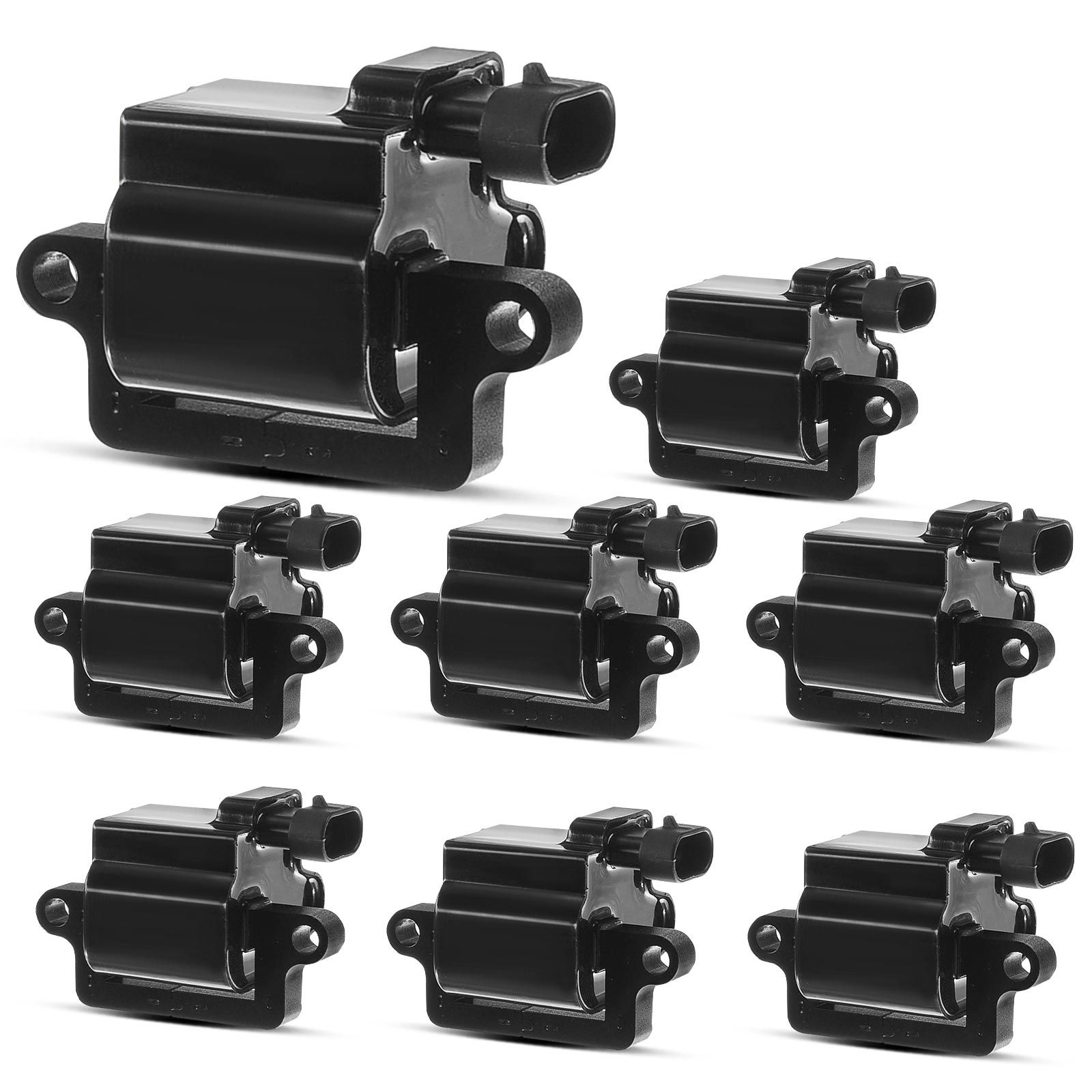 8 Pcs Ignition Coils with 4 Pins for Chevy Silverado 1500 GMC Sierra