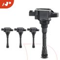 4 Pcs Ignition Coils with 3 Pins for Nissan Juke Rouge Sport Sentra Rouge