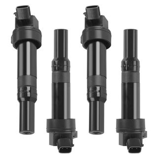 4 Pcs Ignition Coils with 2 Pins for Hyundai Tucson 14-20 Elantra Kia Forte